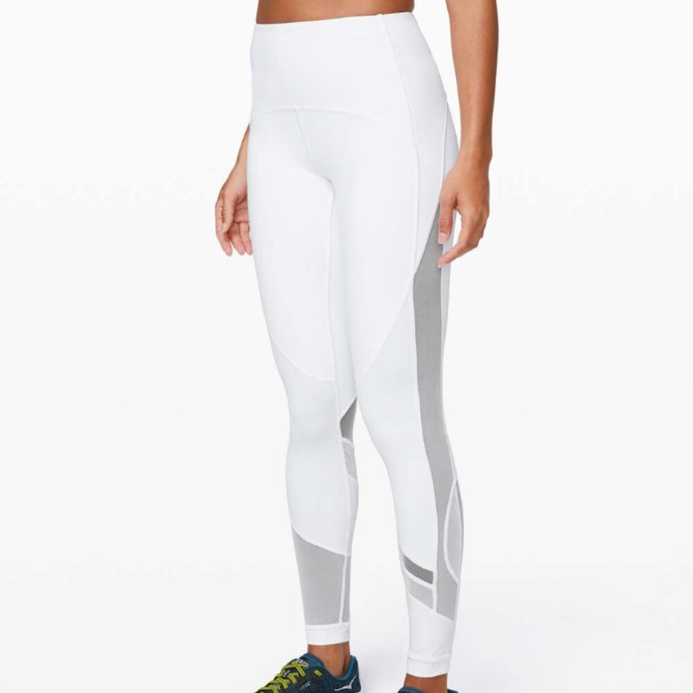 lululemon Clear The Court Tight *28" - White Size 4